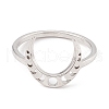 201 Stainless Steel Moon Phase Finger Ring for Women RJEW-A006-07P-1-1