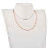 Natural Sunstone Beaded Necklaces NJEW-JN02990-02-4