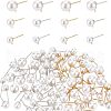 SUPERFINDINGS 84Pcs 6 Styles 304 Stainless Steel Ball Stud Earring Findings STAS-FH0001-55-1