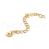 Rack Plating Brass Curb Chain Extender KK-Q807-10G-1