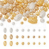 Kissitty 105Pcs 12 Styles Brass Hollow Beads KK-KS0001-27-11