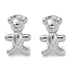 Brass Stud Earrings EJEW-R016-24P-4