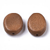 Painted Natural Wood Beads WOOD-R265-06E-2