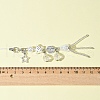 Glass & Alloy & Acrylic Mobile Straps HJEW-FS00002-5