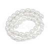 Electroplate Porcelain Imitation Pearl Beads Strands BSHE-Z009-04-3