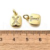 26Pcs Brass Micro Pave Cubic Zirconia Charms KK-R218-03G-3