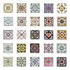 50Pcs Cartoon Tile Paper Sticker STIC-C012-07-4
