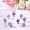 Unicraftale 10Pcs Natural Amethyst Pendants G-UN0001-18B-5