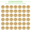 GOMAKERER 200Pcs Flat Round Brass Spacer Beads KK-GO0001-74-5