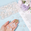 SUNNYCLUE 200Pcs Acrylic Bead Caps OACR-SC0001-83F-3