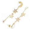 Brass Stud Earrings EJEW-TA00583-4