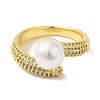 Rack Plating Brass Micro Pave Cubic Zirconia Cuff Rings RJEW-P110-01G-2