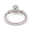 Mother's Day Rings 304 Stainless Steel Diamond Finger Ring for Women RJEW-C086-22-P-3