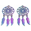 Rainbow Color Alloy Big Pendants FEAT-PW0001-107A-4