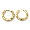 304 Stainless Steel Twist Rope Hoop Earrings EJEW-I286-01G-1