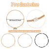 BENECREAT 12 Strands 3 Colors Spring Bracelets TWIR-BC0001-55-2