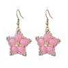 Dyed Natural Yellow Jade Dangle Earrings EJEW-JE06238-04-1
