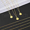 Brass Cable Chains Necklace Making MAK-PH0004-25G-6