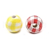 Printed Schima Wood Beads WOOD-L022-01A-2