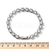Brass Micro Pave Clear Cubic Zirconia Bracelets BJEW-D333-01P-6