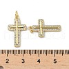 Brass Micro Pave Cubic Zirconia Pendants KK-Q039-08G-3