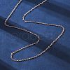 Brass Cable Chain Necklaces NJEW-D302-82RG-2