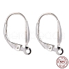 925 Sterling Silver Leverback Hoop Earring Findings STER-A002-180-8