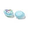 Resin Imitation Pearl Iridescent Pendants RESI-I062-01E-2