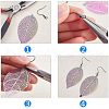 201 Stainless Steel Filigree Big Pendants STAS-UN0003-11-5
