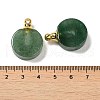 Natural Green Aventurine Perfume Bottle Pendants G-Z039-02G-04-3