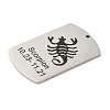 Non-Tarnish 304 Stainless Steel Pendants STAS-C098-01J-P-2