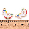 Beach Theme Alloy Enamel Pendants ENAM-T022-33G-3