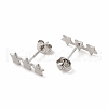 Non-Tarnish 304 Stainless Steel Star Stud Earrings for Women EJEW-C004-03P-2