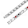 SHEGRACE Stainless Steel Panther Chain Watch Band Bracelets JB671A-5