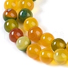 Natural Striped Agate/Banded Agate Beads Strands G-Z060-A01-A18-4
