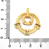 Brass Micro Pave Cubic Zirconia Pendants KK-V009-18G-3