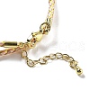 Polyester Cord Braided Necklace Makings MAK-L043-03G-30-3