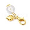 Clear Acrylic & Alloy Pendant Decorations HJEW-JM03050-01-4