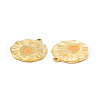 PVD Vacuum Plating 201 Stainless Steel Enamel Pendants STAS-J401-VC1022-2