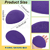  8Pcs 8 Colors Teardrop EVA Mini Hat Fascinator Base AJEW-NB0005-98-2