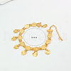 Adjustable Brass Ancient Coin Link Bracelets VB5488-3