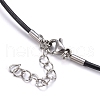 Round Leather Cord Necklaces Making MAK-I005-1.5mm-C-2