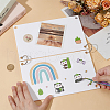 BENECREAT 2Pcs Acrylic Sticker Display Stand Holder ODIS-BC0001-18A-3
