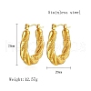 304 Stainless Steel Hoop Earrings IQ5375-1-4