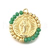 Rack Plated Brass Pendant KK-Z039-05F-2