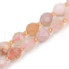 Natural Cherry Blossom Agate Beads Strands G-N342-149D-2