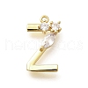 Brass Micro Pave Cubic Zirconia Pendants KK-M310-01G-26-1