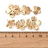 Flower Zinc Alloy Dangle Stud Earrings EJEW-Z107-02G-5