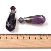 Natural Mixed Stone Perfume Bottle Pendants G-L623-06P-4
