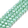Electroplate Glass Beads Strands EGLA-A044-P8mm-B14-1